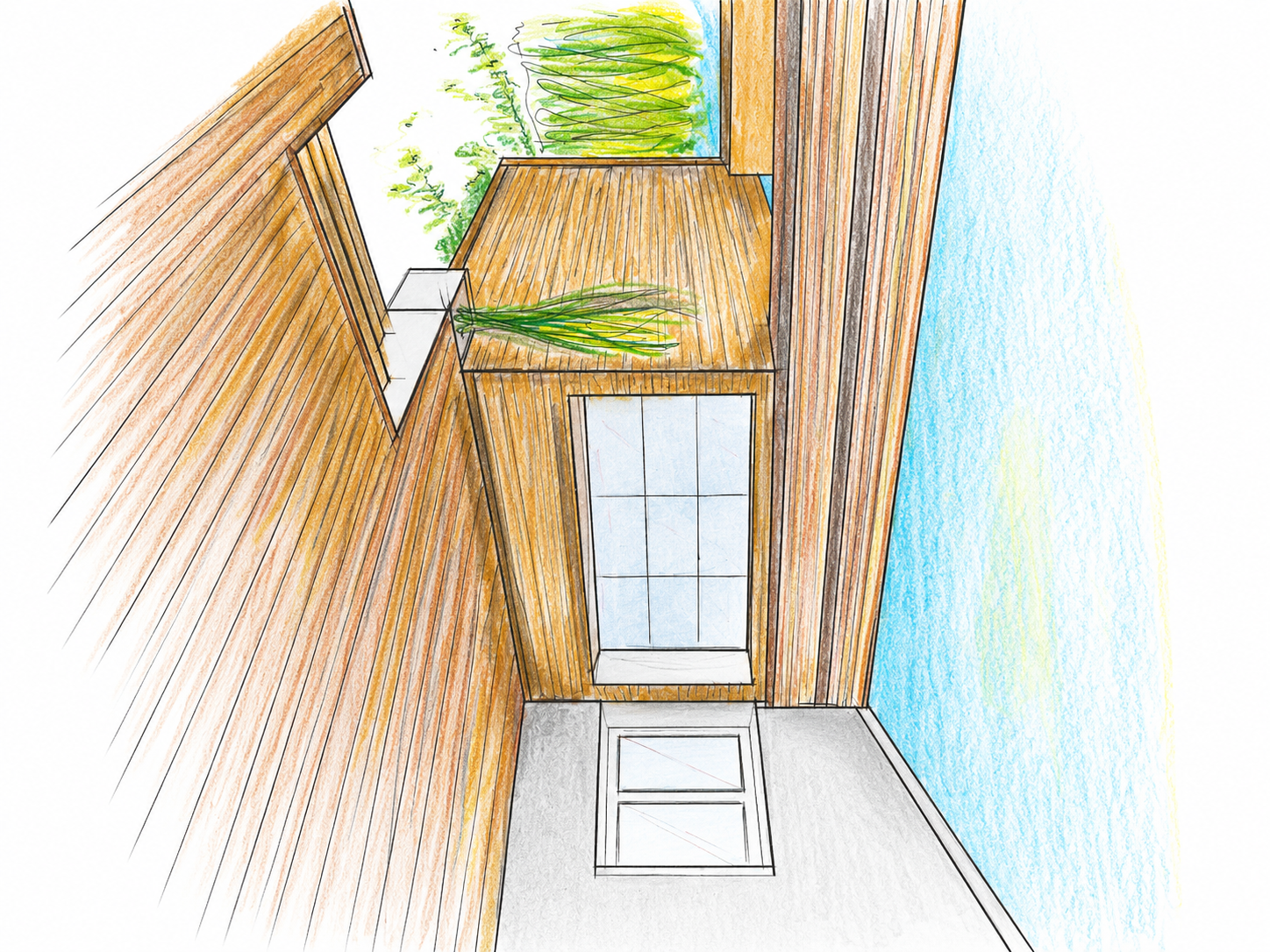 Étude de pergola, vue 1 sur 4